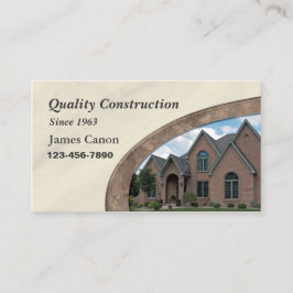 Zuhause-Umrüstungs- oder Baudienstkarte Visitenkarte