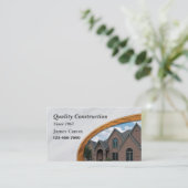 Zuhause-Umrüstungs- oder Baudienstkarte Visitenkarte (Stehend Vorderseite)