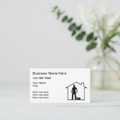 Zuhause- und Baukarten Visitenkarte (Stehend Vorderseite)