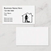 Zuhause- und Baukarten Visitenkarte (Vorne/Hinten)