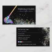 Zuhause- und Büroreinigung oder Haushaltshilfe Visitenkarte (Vorne/Hinten)