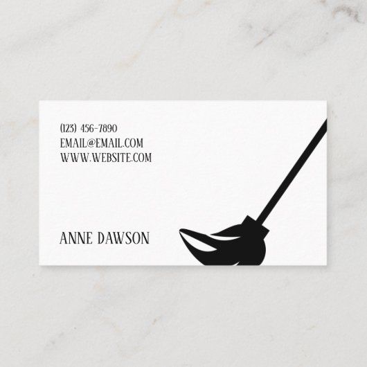 Zuhause- und Büroreinigung Visitenkarte (Rückseite)