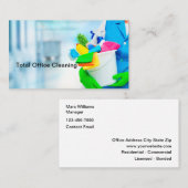 Zuhause- und Büroreinigungskarten Visitenkarte (Vorne/Hinten)