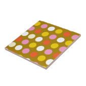 Zuhause und Business, farbenfrohe Polka-Punkte. Fliese (Seite)