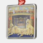 Zuhause und Herd Silbernes Ornament (Links)