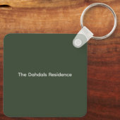 Zuhause und Herz für neue Hausbesitzer Schlüsselanhänger (Rückseite)