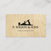 Zuhause- und Holzbauweise Visitenkarte (Vorderseite)
