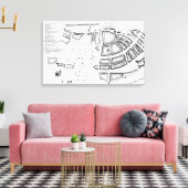 Zuhause und Kinder der Marine für personalisiertes Leinwanddruck (Insitu (Wohnzimmer))