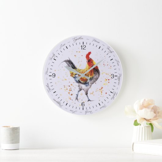 Zuhause und Liebe Große Wanduhr (Zuhause)