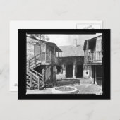 Zuhause und Patio im Altfranzösischen Viertel Postkarte (Vorne/Hinten)