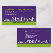 Zuhause- und Pflegedienstleistungen Visitenkarte (Vorne/Hinten)