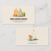 Zuhause und Reinigung von Unternehmen Visitenkarte (Vorne/Hinten)