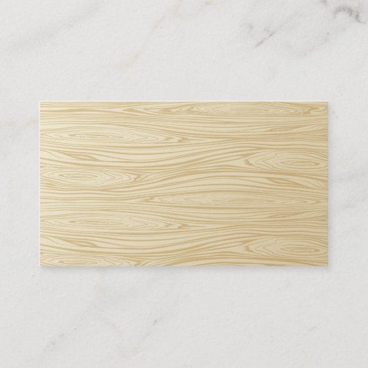 Zuhause und Tools | Holz Visitenkarte (Rückseite)