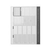 Zuhause und wöchentlicher Gray-Desck-Planer Notizblock (Rotiert)