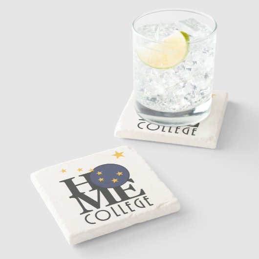 ZUHAUSE Uni Alaska Steinuntersetzer (Seitenansicht)