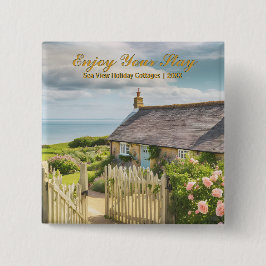 Zuhause Urlaub Unterkunft Hütte Foto Button