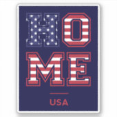 ZUHAUSE USA AUFKLEBER (Vorderseite)