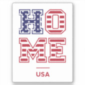 ZUHAUSE USA AUFKLEBER (Vorderseite)