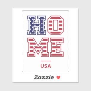 ZUHAUSE USA AUFKLEBER