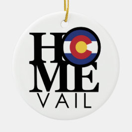 ZUHAUSE Vail Colorado Keramik Ornament