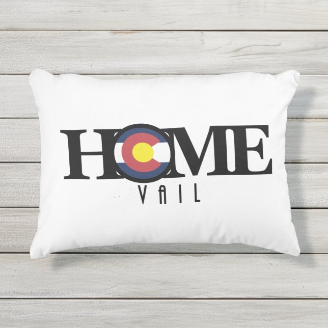 ZUHAUSE Vail Colorado Kissen Für Draußen (Vorderseite)