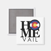ZUHAUSE Vail Colorado Magnet (Vorderseite/Rückseite)