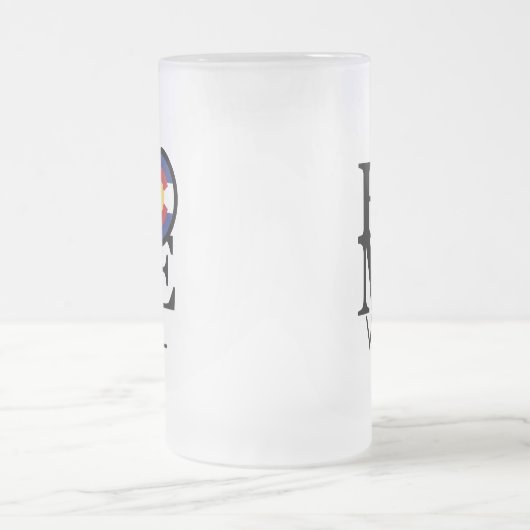 ZUHAUSE Vail Colorado Mattglas Bierglas (Mittel)