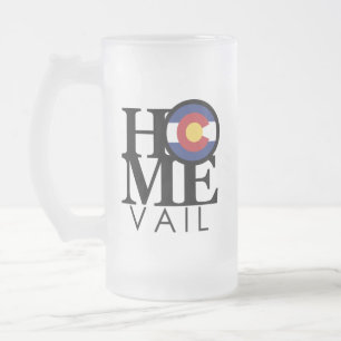 ZUHAUSE Vail Colorado Mattglas Bierglas