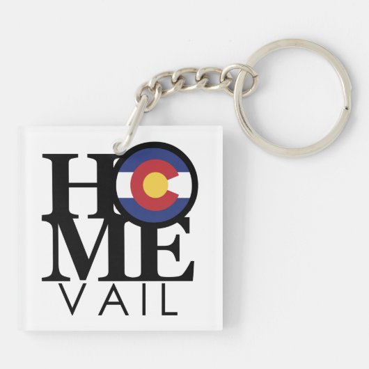 ZUHAUSE Vail Colorado Schlüsselanhänger (Rückseite)