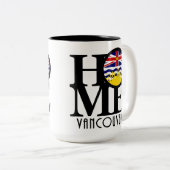ZUHAUSE Vancouver (BC Flag) 15oz Zweifarbige Tasse (VorderseiteRechts)