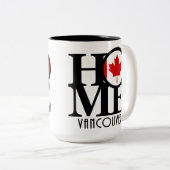 ZUHAUSE Vancouver (kanadische Flagge) 15oz Zweifarbige Tasse (VorderseiteRechts)