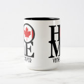 ZUHAUSE Vancouver (kanadische Flagge) 15oz Zweifarbige Tasse (Mittel)