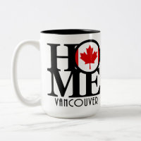 ZUHAUSE Vancouver (kanadische Flagge) 15oz