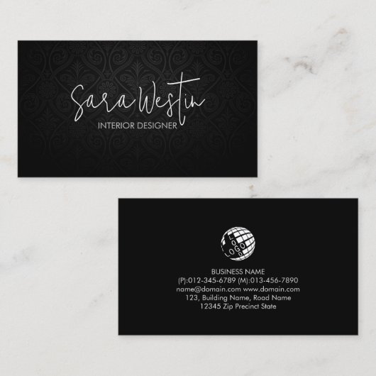 Zuhause-Verbesserung des Innendesigners Visitenkarte (Vorne/Hinten)