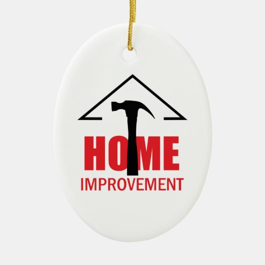 ZUHAUSE-VERBESSERUNG KERAMIK ORNAMENT (Vorne)