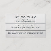 Zuhause-Verbesserung und -Reparatur Visitenkarte (Rückseite)