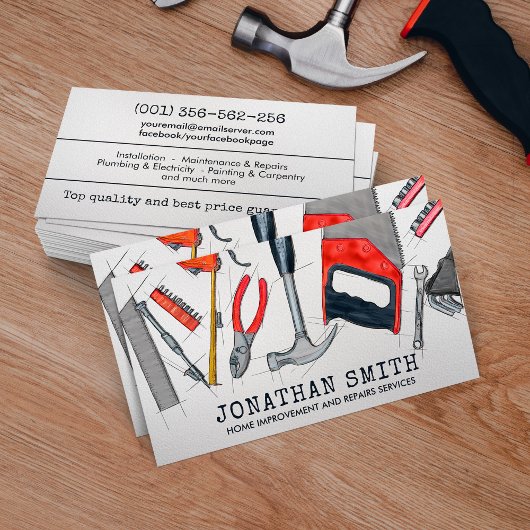 Zuhause-Verbesserung und -Reparatur Visitenkarte