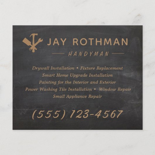 Zuhause-Verbesserung von Handyman/Carpentry Tools Flyer (Vorne)