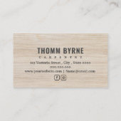 Zuhause-Verbesserung von Holzarbeitern/Tischlerwer Visitenkarte (Rückseite)