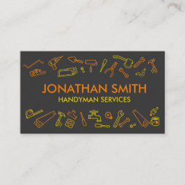 Zuhause-Verbesserungssymbole - Handyman-Dienste Visitenkarte