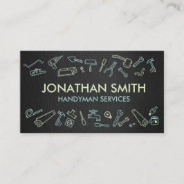 Zuhause-Verbesserungssymbole - Handyman-Dienste Visitenkarte