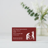 Zuhause-Verbesserungsthemenbaukarten Visitenkarte (Stehend Vorderseite)