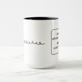 Zuhause (verlassen, schwarz) tasse (Zentrum)
