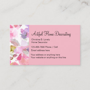 Zuhause-verzierenthema Visitenkarte