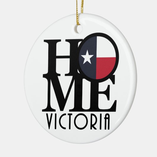 ZUHAUSE Victoria Texas Keramik Ornament (Links)