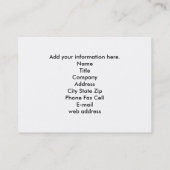 Zuhause Visitenkarte (Rückseite)