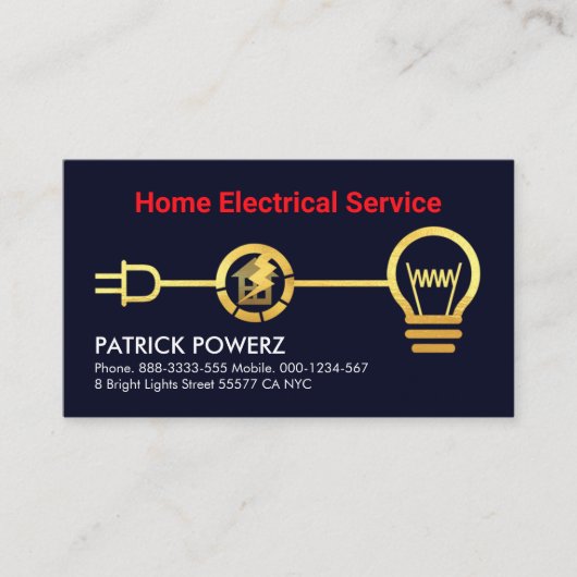 Zuhause Visitenkarte (Vorderseite)