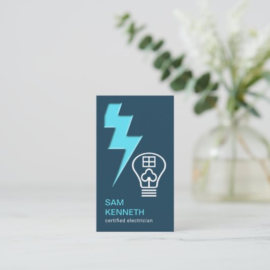 Zuhause Visitenkarte (Stehend Vorderseite)