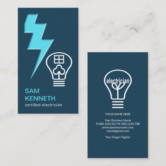 Zuhause Visitenkarte (Vorne/Hinten)