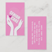 Zuhause-Visitenkarte für Senior Care Krankenpflege Visitenkarte (Vorne/Hinten)